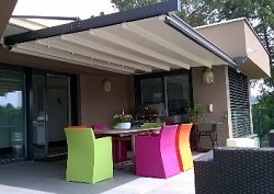 Cantilevered retractable weather proof cover
